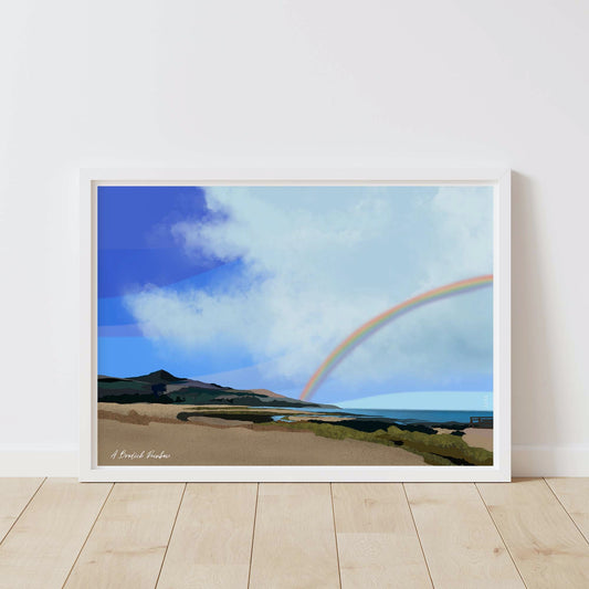 A Brodick Rainbow, Isle of Arran Scotland Landscape Wall Art