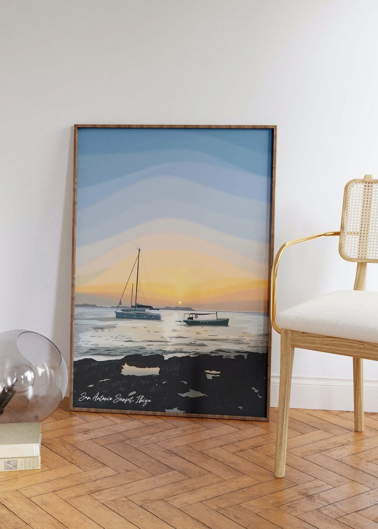 San Antonio Sunset, Ibiza Landscape Wall Art