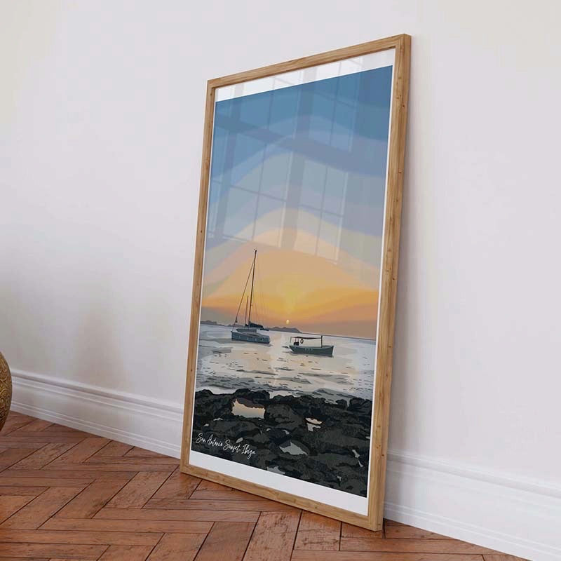 San Antonio Sunset, Ibiza Landscape Wall Art