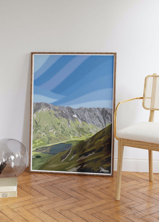 Glencoe Mountains, Highlands Scotland Landscape Wall Art