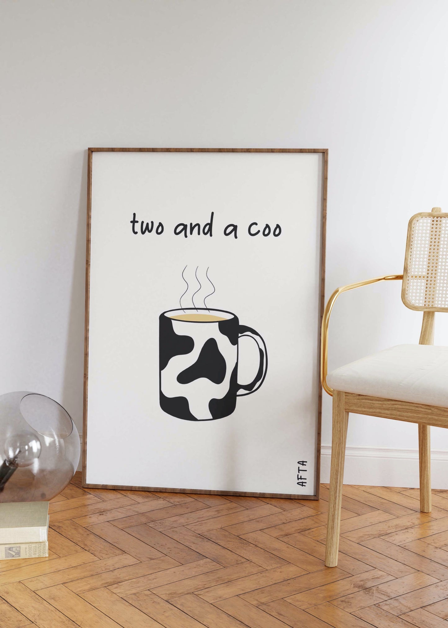 Two and a Coo Scottish Quote Wall Art