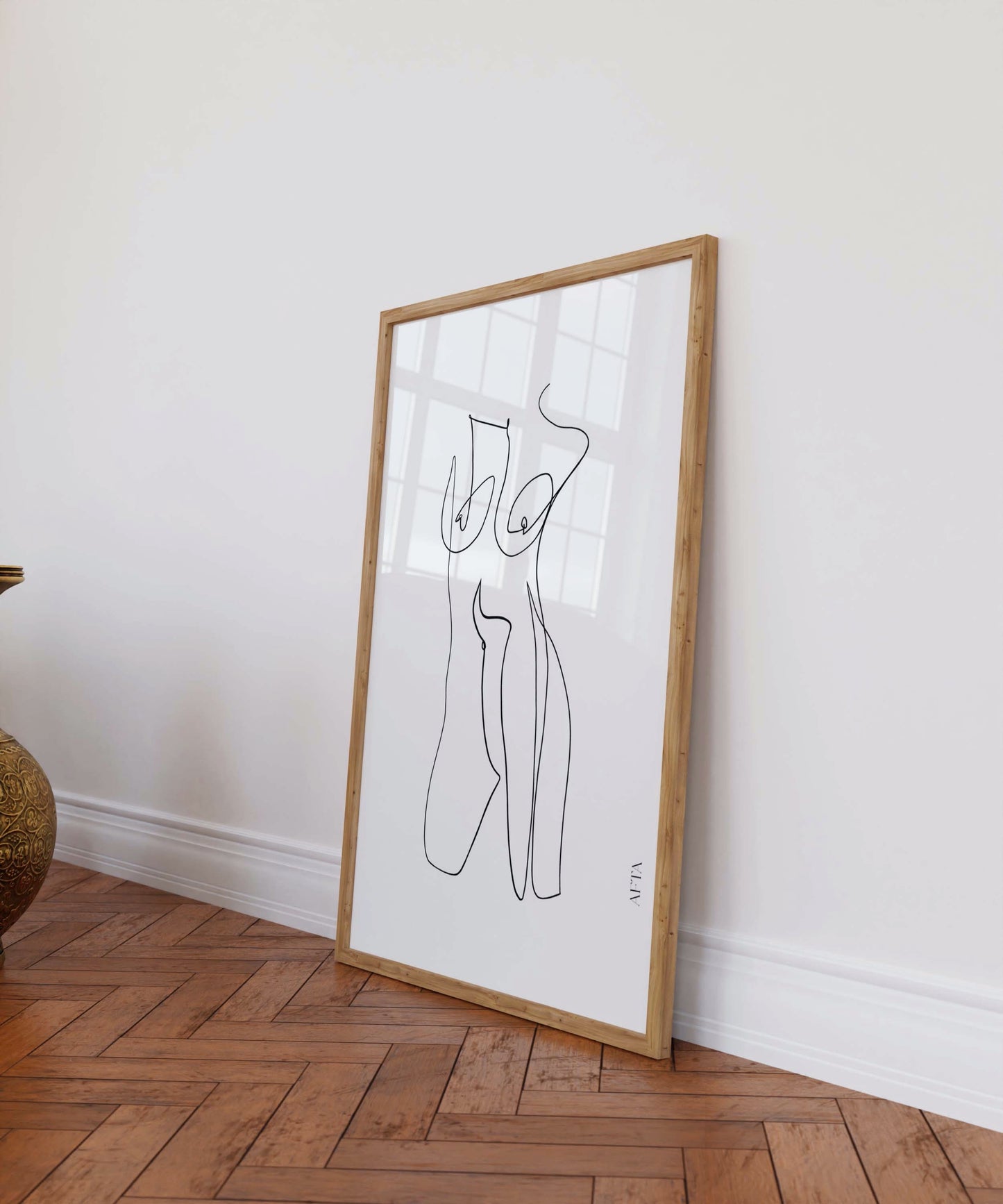 Woman Body Minimal Line Wall Art