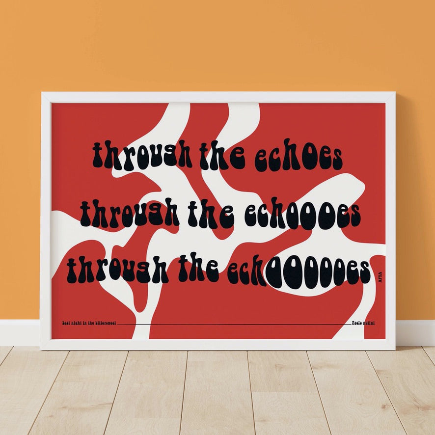 Through the Echoes Paolo Nutini Lyrics Wall Art