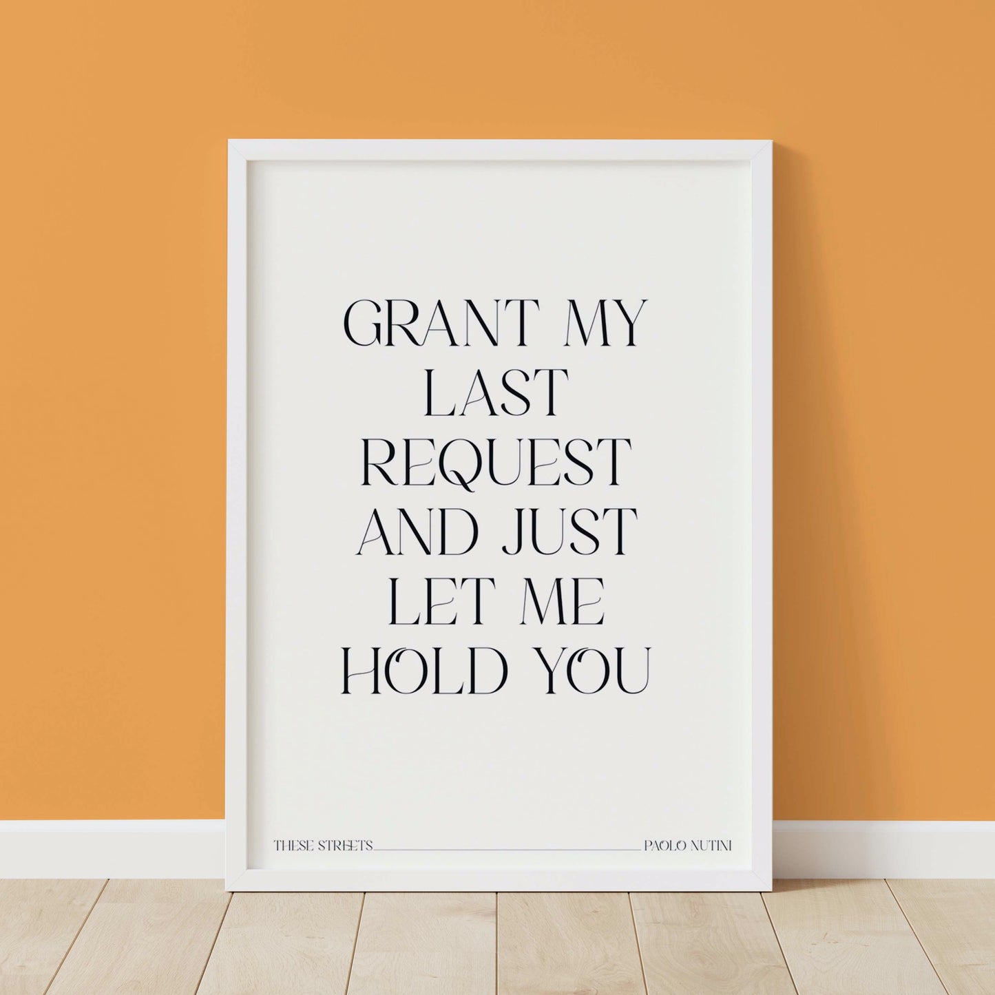 Last Request Paolo Nutini Lyrics Wall Art