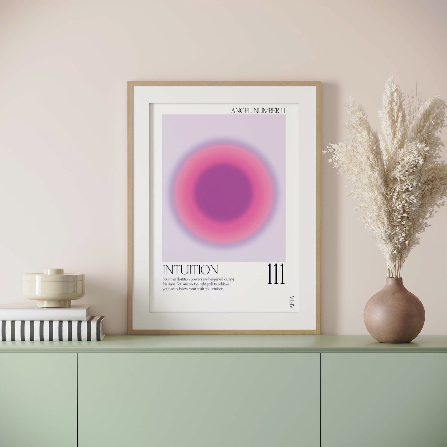 111 Aura Angel Number Intuition Wall Art