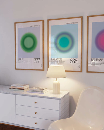 888 Aura Angel Number Intuition Wall Art