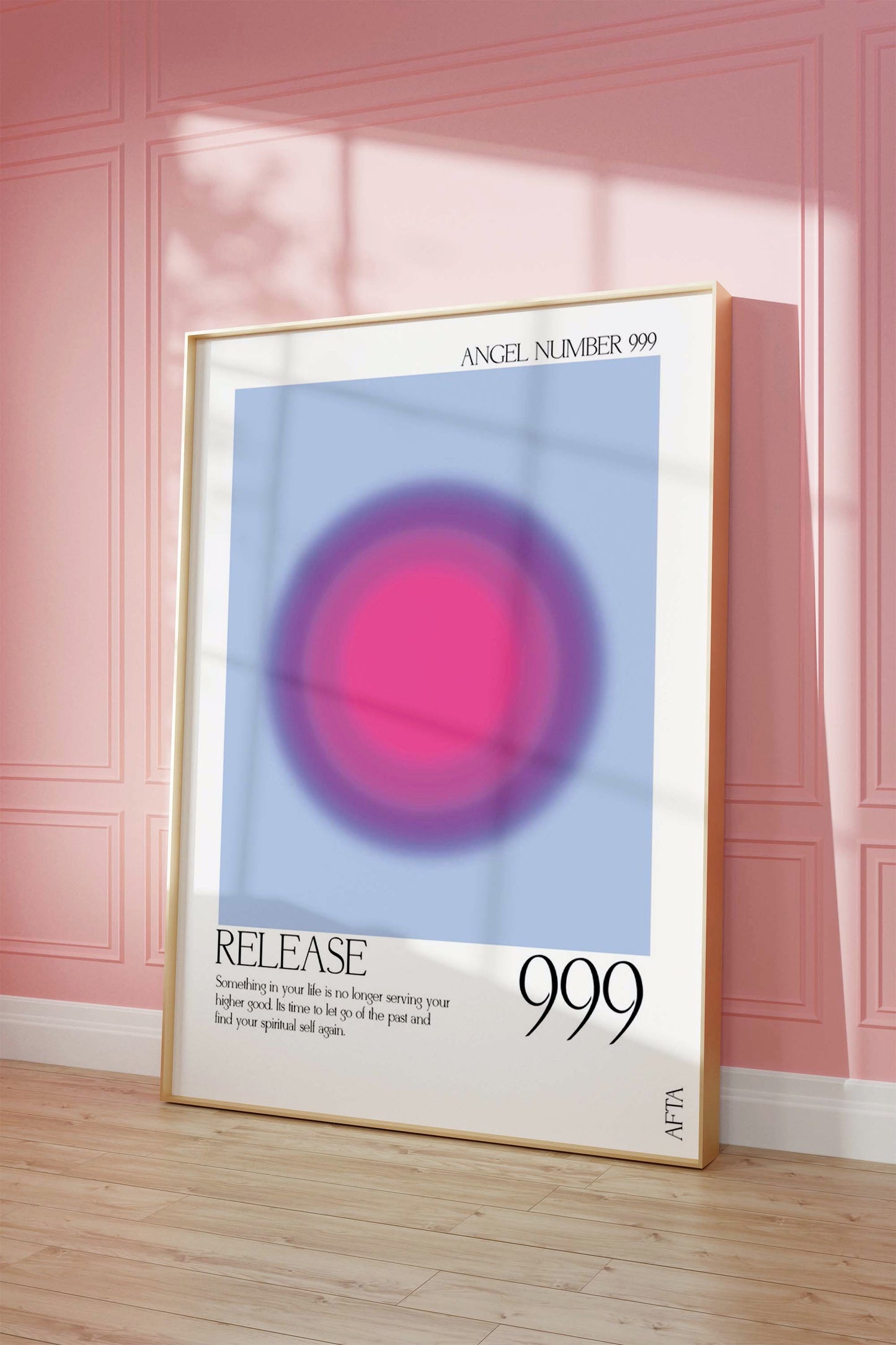 999 Aura Angel Number Intuition Wall Art