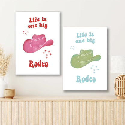 Life is one big rodeo Wall Art