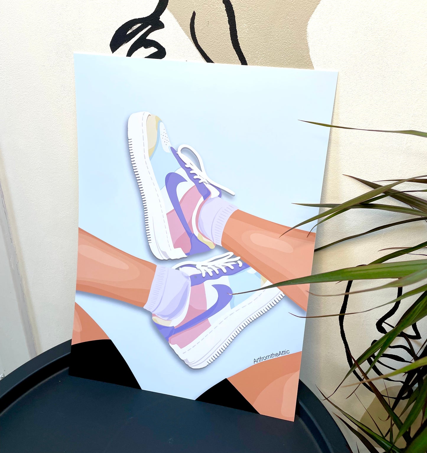 Nike Air Force Pastel Wall Art