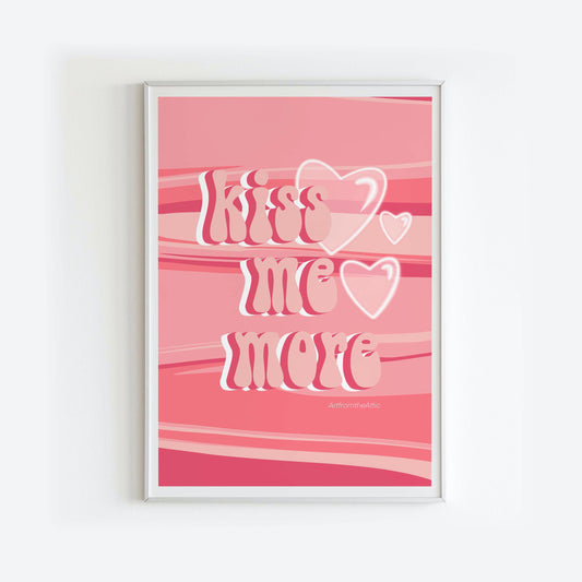 Kiss Me More Doja Cat Lyric Wall Art