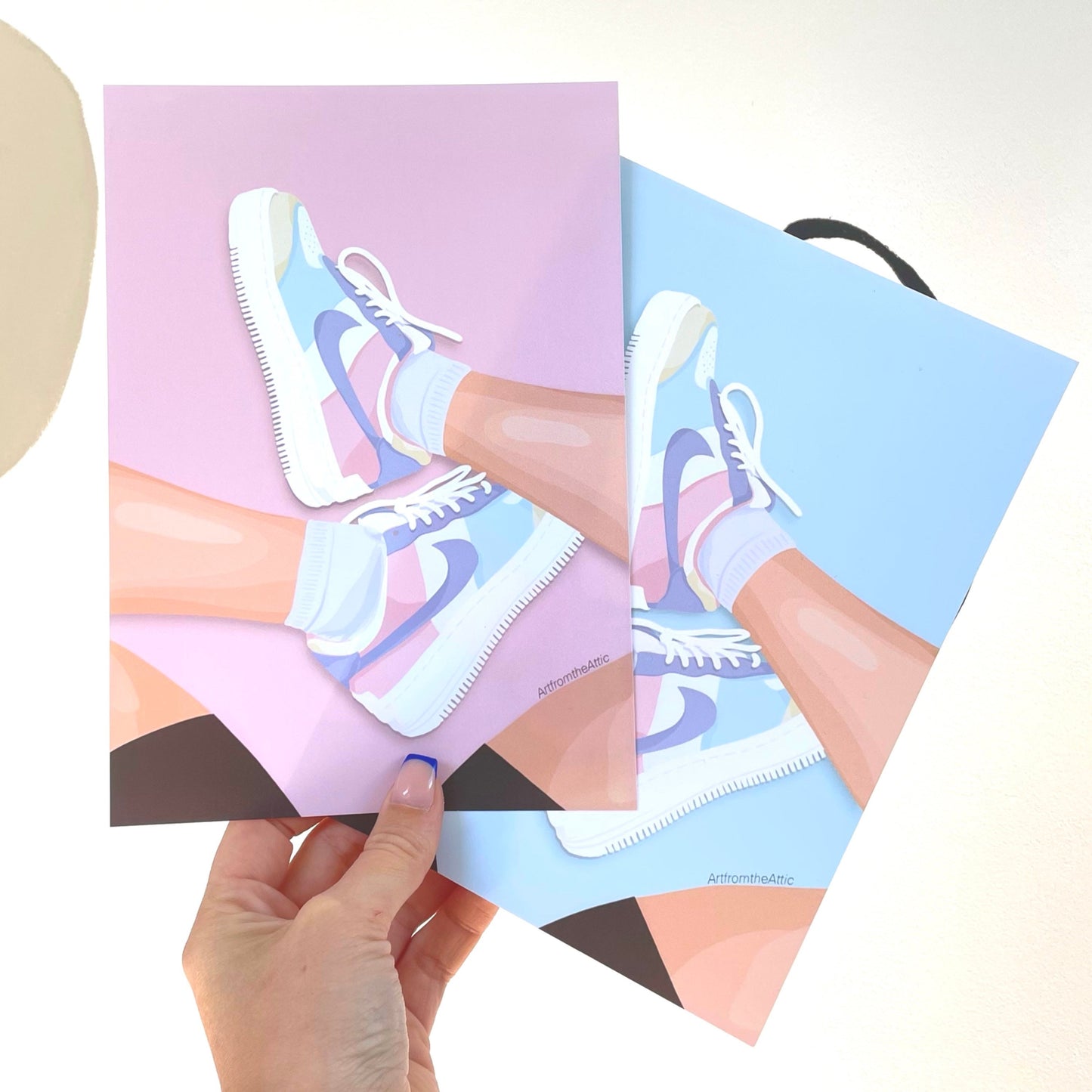 Nike Air Force Pastel Wall Art