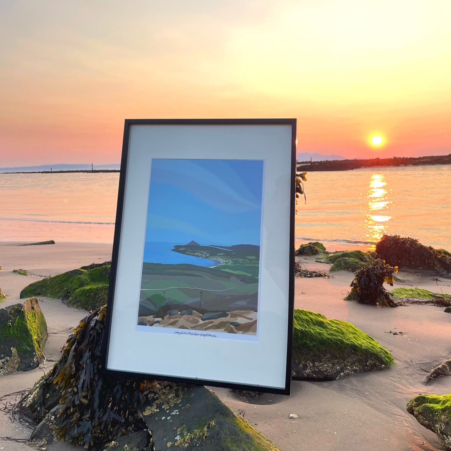 Brodick from Goatfell, Arran Ayrshire Scotland Landscape Wall Art