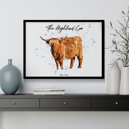 The Highland Coo Scottish Wall Art