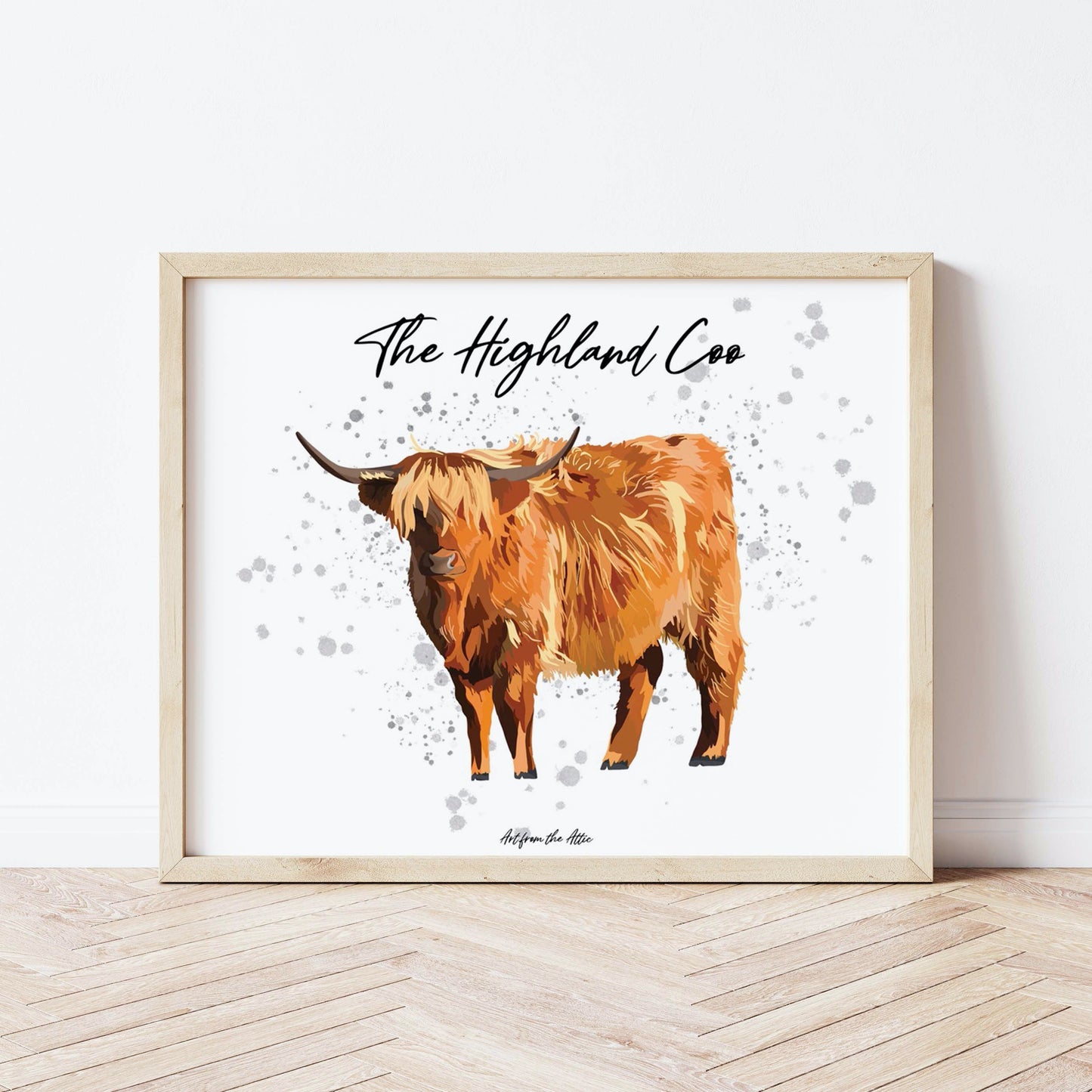 The Highland Coo Scottish Wall Art