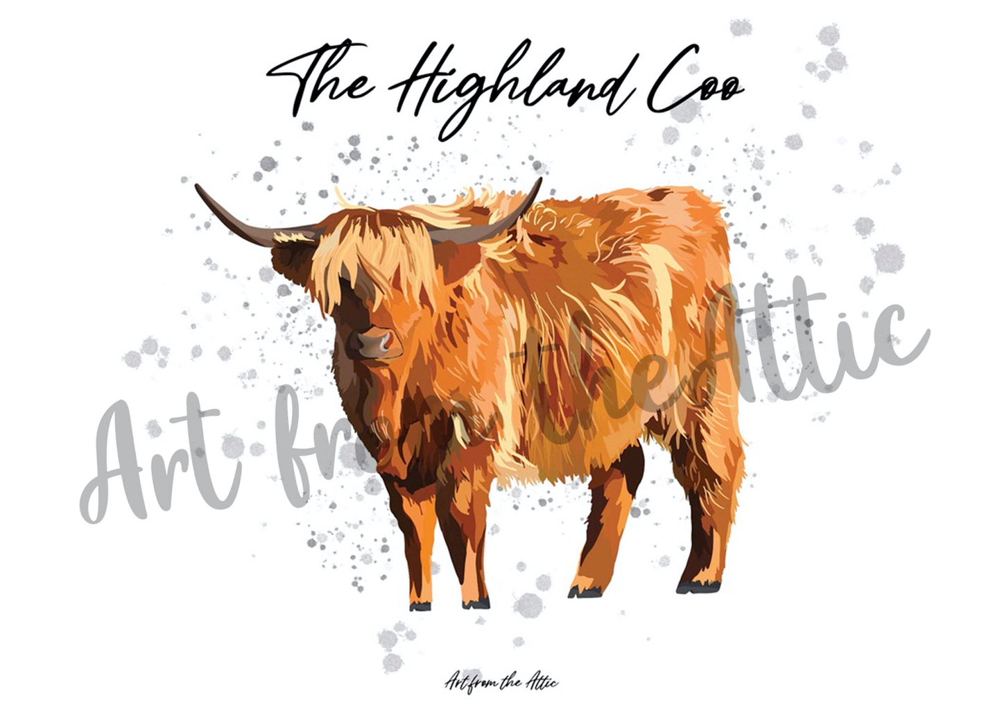 The Highland Coo Scottish Wall Art