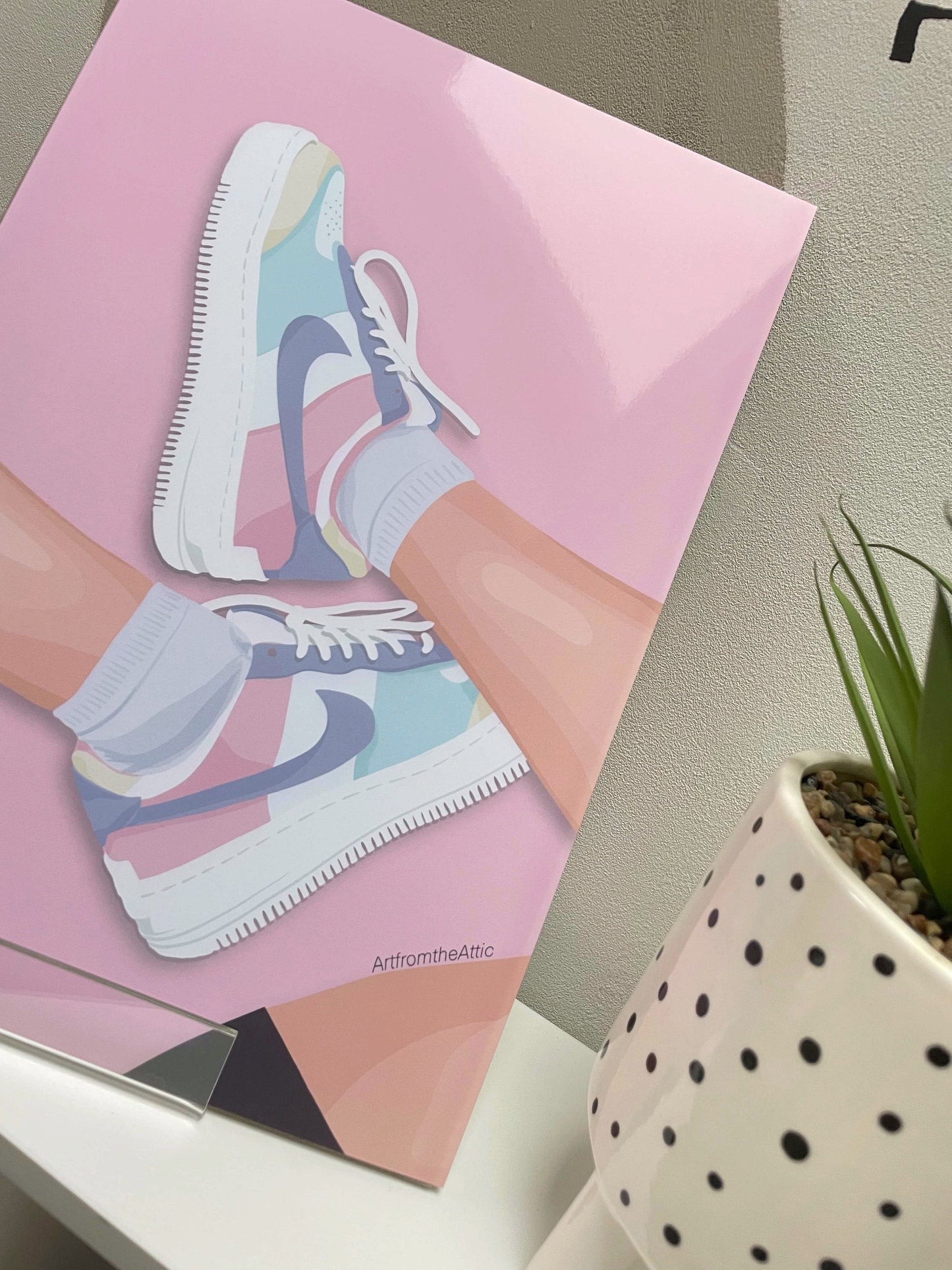 Nike Air Force Pastel Wall Art