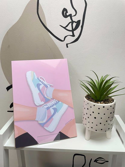 Nike Air Force Pastel Wall Art