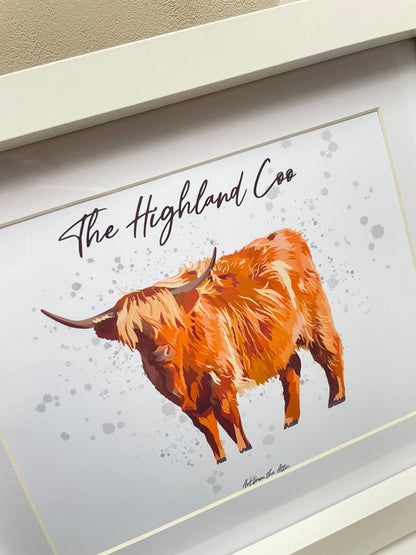 The Highland Coo Scottish Wall Art