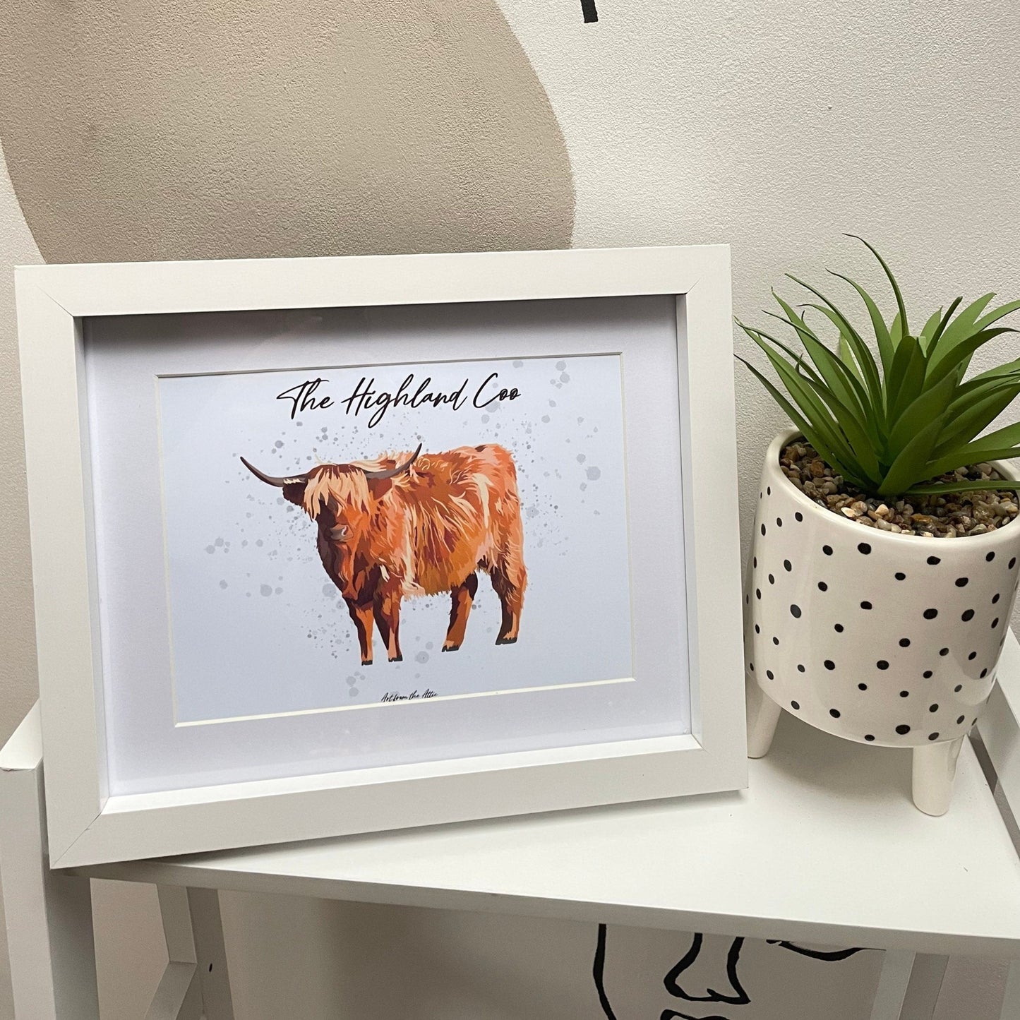 The Highland Coo Scottish Wall Art