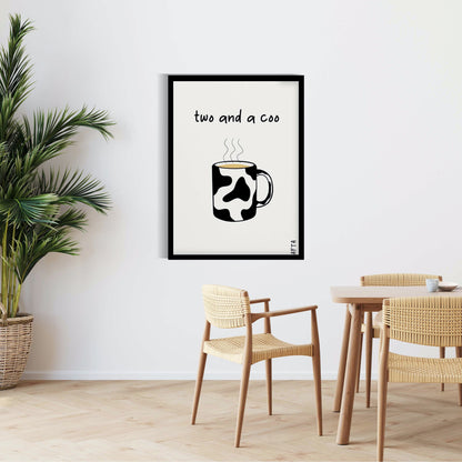 Two and a Coo Scottish Quote Wall Art