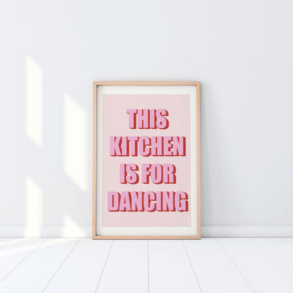 This Kitchen is For Dancing Wall Art