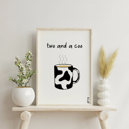 Two and a Coo Scottish Quote Wall Art