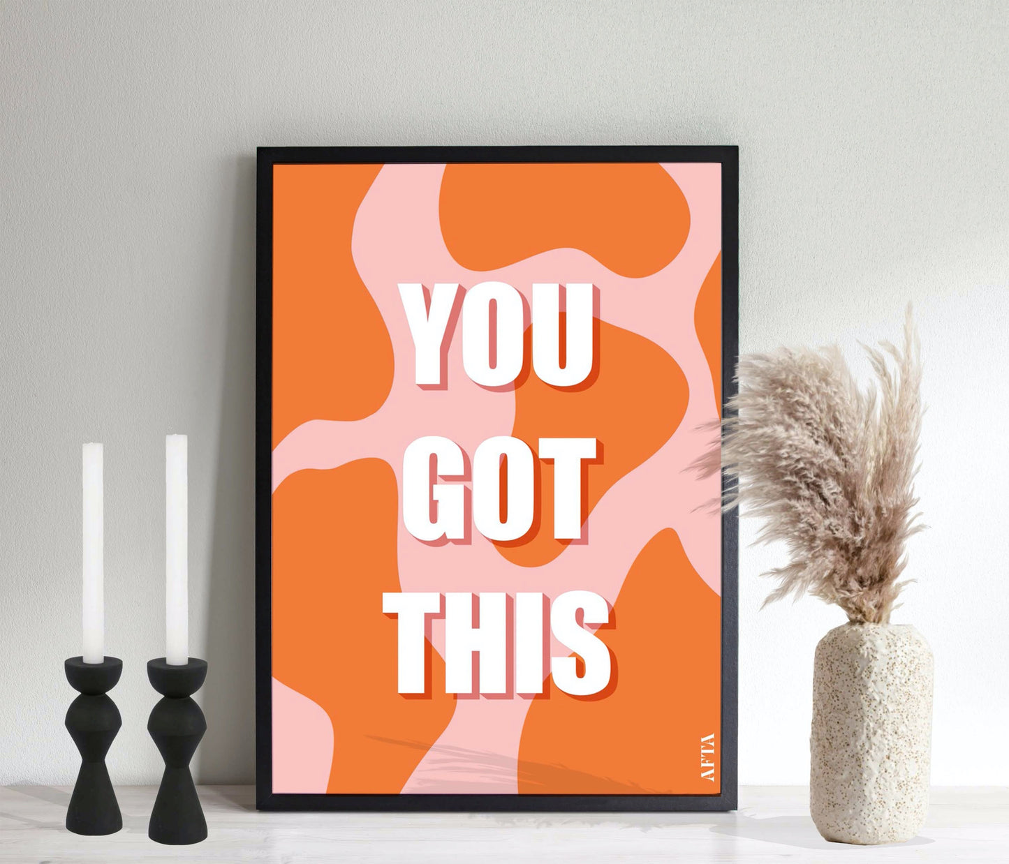 You Got This Cow Pattern Wall Art