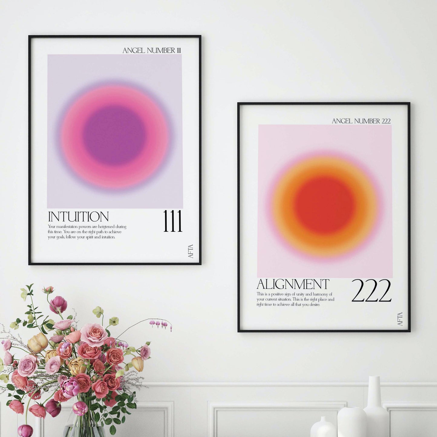 111 Aura Angel Number Intuition Wall Art